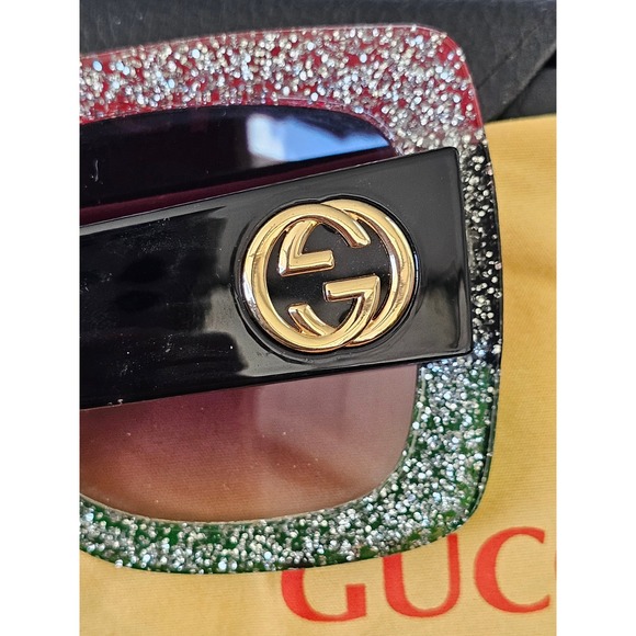 Authentic Gucci GG0083s Women Oversized Square Sunglasses Grey Lens main image 6